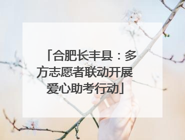 合肥长丰县：多方志愿者联动开展爱心助考行动